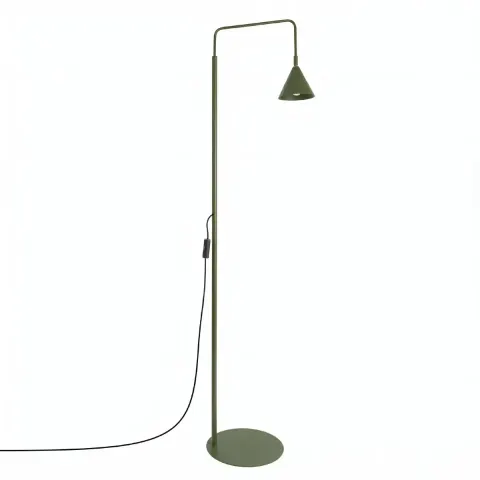 Lampa podłogowa NOX 1xE14 oliwkowa 165 cm stojąca wysięgnik Sollux SL.2585