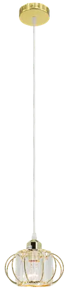 Lampa sufitowa ACRI 1xE27 złota wisząca Elem 8221/1 TR