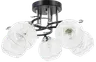 Lampa sufitowa EVITA 5xE27 czarna klosze dekorowane Elem 8836/5 BL 8C