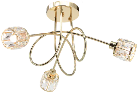 Lampa sufitowa AURORA 3xE14 złota Elem 6510/3 TR