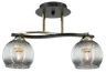 Lampa sufitowa CLEO złota czarna 2xE27 plafon Elem 8912/2 TR BL