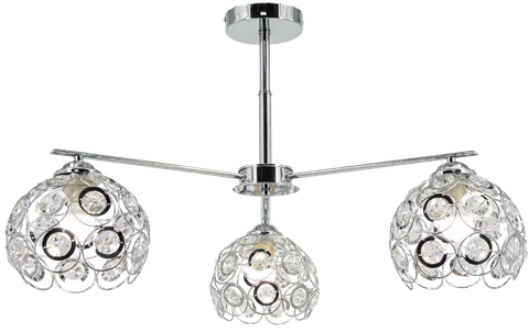 Lampa sufitowa NEAPOL 3xE27 chrom Glamour Elem 1859/3A