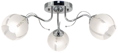 Lampa sufitowa FRIDA 3xE27 chrom biale klosze Elem 8961/3 8C