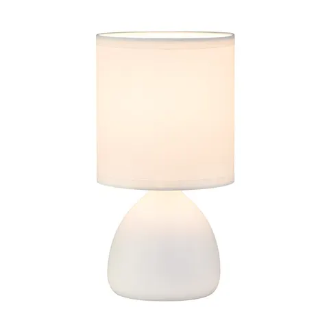Lampka nocna SABRINA 1xE14 Biała 23cm Milagro ML2769