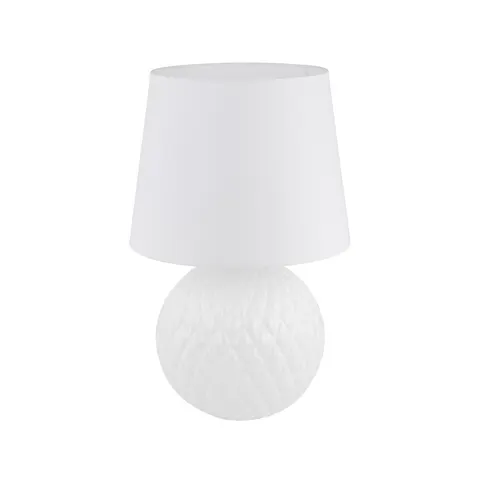 Lampka nocna SANTANA 1xE27 Biała Abażur 16046 TK-Lighting