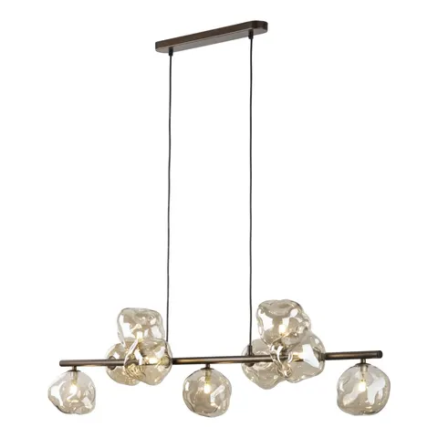 Lampa sufitowa LAVA 9xG9 brązowa wisząca TK-Lighting 11037