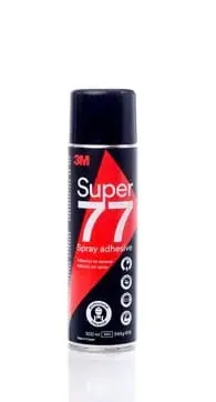 Klej elastomer syntetyczny w areozolu 3M Super 77 500ml kol. beżowy SPRAY 77 7000116782