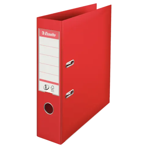 Segregator z mechanizmem A4 75mm ESSELTE No1 Power PP kol. czerwony 811330