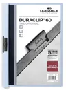 Skoroszyt z klipsem A4 DURABLE DURACLIP plastikowy kol. niebieski do 60 kartek 220906