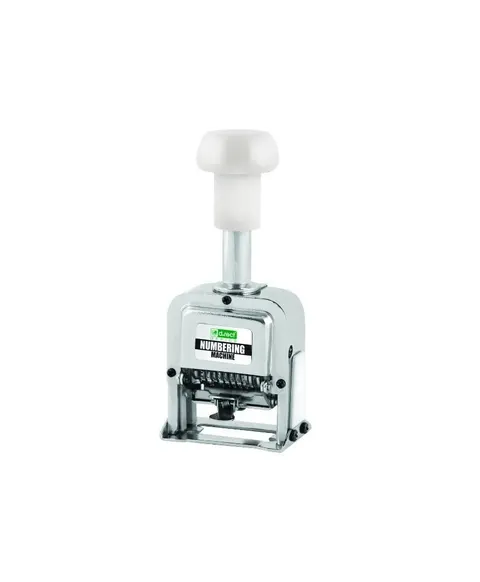 Numerator automatyczny samotuszujący 8 cyfrowy 4,5mm D.RECT metal + tworzywo 790029