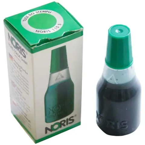 Tusz do pieczątek gumowych 25ml NORIS kol. zielony 110S