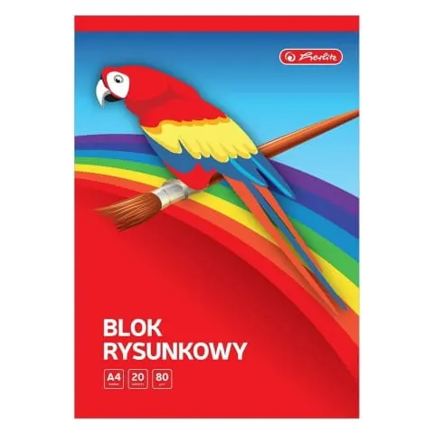 Blok Rysunkowy A4/20 Kolorowy 80g Herlitz 9583675
