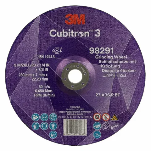 Tarcza do szlifowania 3M CUBITRON 3 230mm x 7mm x 22,23mm 98291