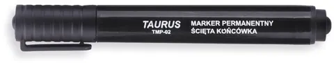 Marker permanentny TAURUS TMP-02 końcówka ścięta 1-3mm kol. czarny