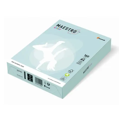 Papier ksero MAESTRO color A4 160g jasny niebieski 941-BL29A16S Pastel