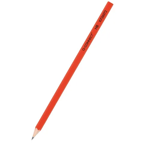 Ołówek bez gumki Q-CONNECT kol. czerwony HB KF26072