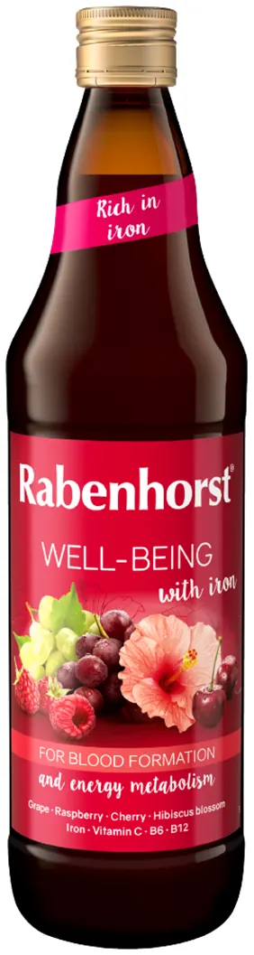 Sok Wieloowocowy z Żelazem i Witaminami C, B6, B12 750 ml Rabenhorst