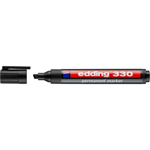 Marker permanentny EDDING E-330 końcówka ścięta 1-5mm kol. czarny 4-330001