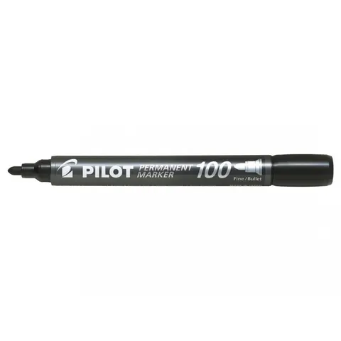 Marker permanentny PILOT SCA 100 końcówka okrągła 1mm kol. czarny SCA 100-B