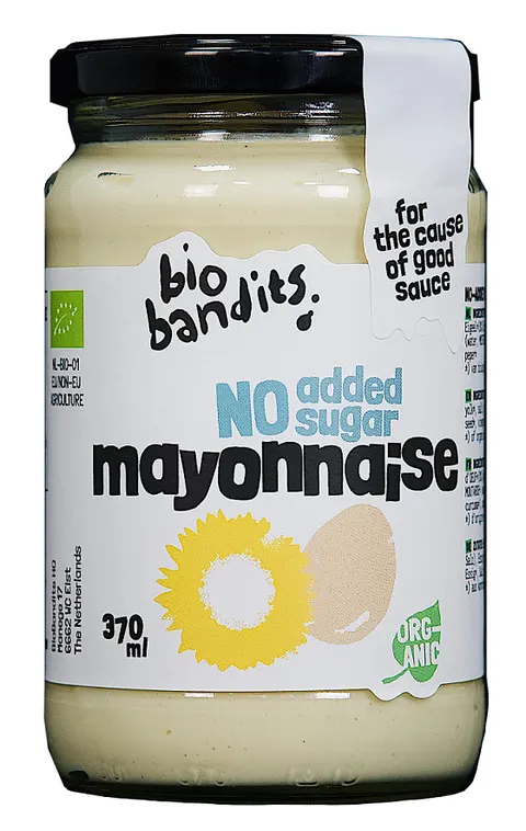 Majonez Jajeczny Bez Cukrów BIO 370 ml Bio Bandits
