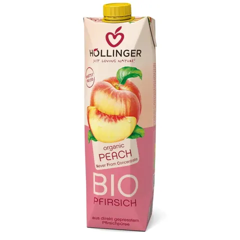 Nektar Brzoskwiniowy BIO 1 litr Hollinger