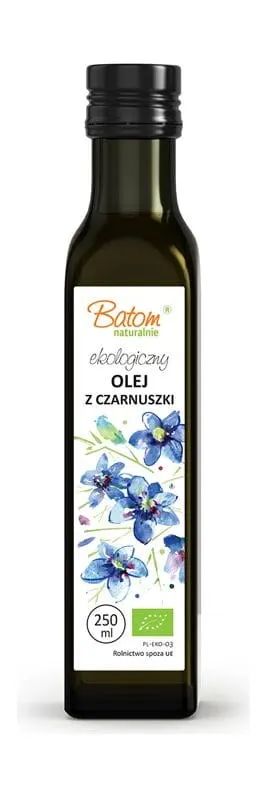 Olej z Czarnuszki Tłoczony na Zimno BIO 250 ml Batom