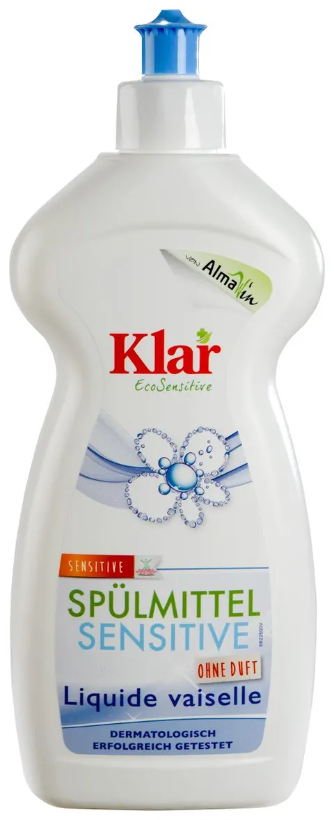 Płyn do Mycia Naczyń Sensitive EKO 500 ml Klar
