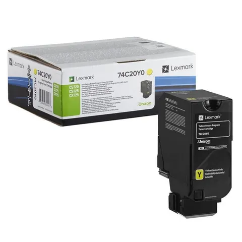 Toner LEXMARK 74C20Y0 yellow 3000 str. | 74C20YE