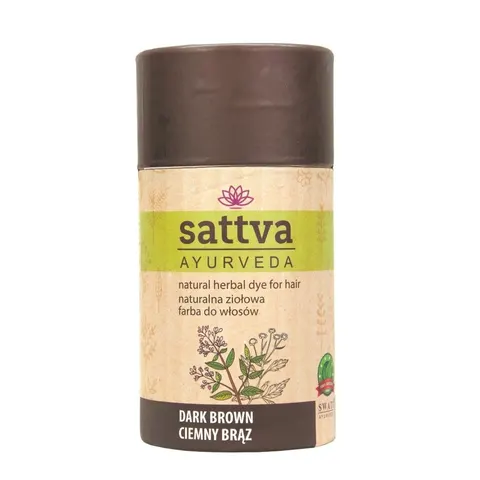 HENNA CIEMNY BRĄZ 150 g - SATTVA