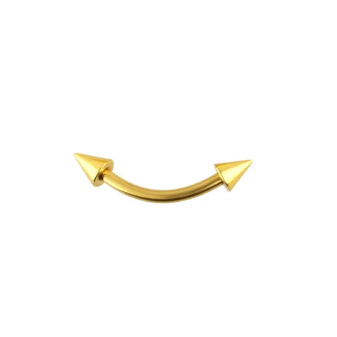 Banan z grotami ze Stali 316L - złoty