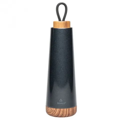 Butelka Termiczna z Silikonowym Uchwytem Czarna 500 ml Chic-Mic