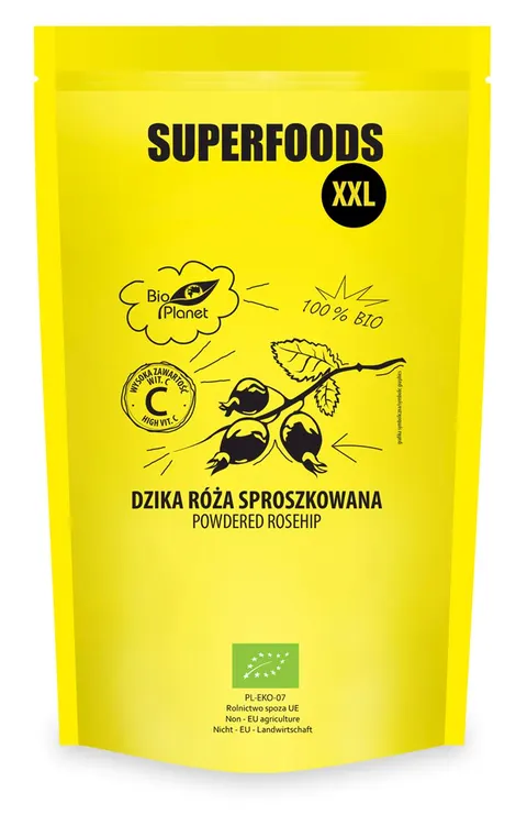 Dzika Róża Sproszkowana BIO 500 g Bio Planet