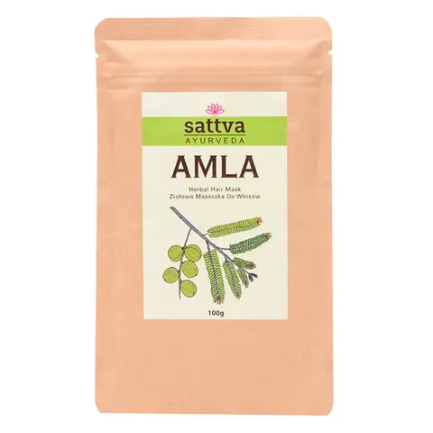 Maseczka Ziołowa do Włosów Amla 100 g Sattva