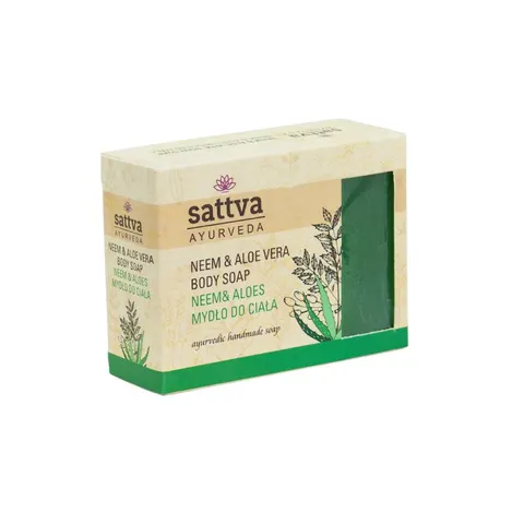 Mydło w Kostce do Ciała Neem i Aloes 125 g Sattva