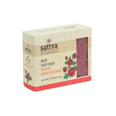 Mydło w Kostce do Ciała Róża 125 g Sattva