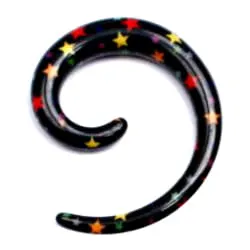 Rozpychacz akrylowy wielokolorowa spirala - gwiazdki