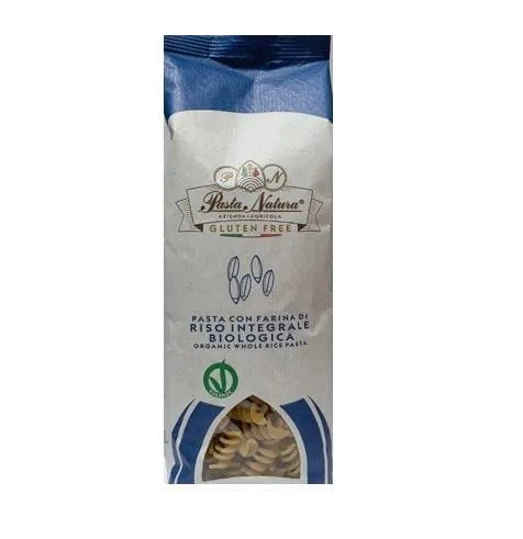 Makaron Ryżowy Razowy Fusilli Bezglutenowy BIO 250 g Pasta Natura