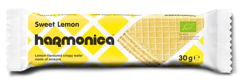 WAFELEK Z KREMEM MLECZNO - CYTRYNOWYM BIO 30 g - HARMONICA