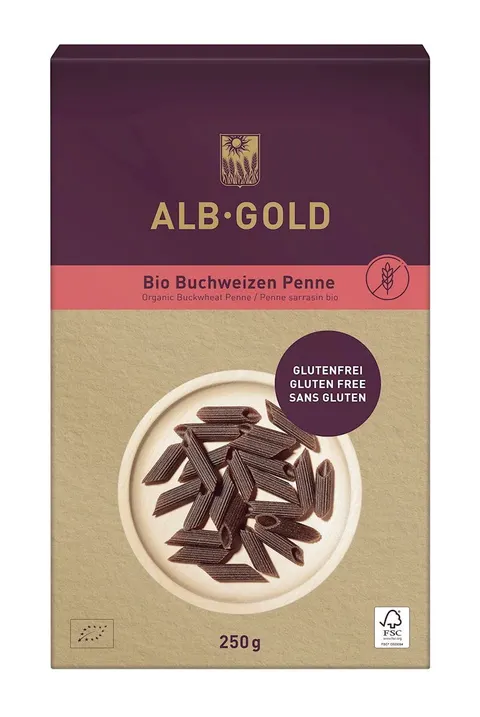 Makaron Gryczany Penne Bezglutenowy BIO 250 g Alb-Gold