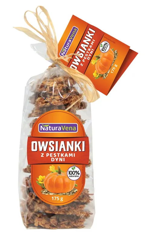 Ciastka Owsianki z Pestkami Dyni 175 g Naturavena