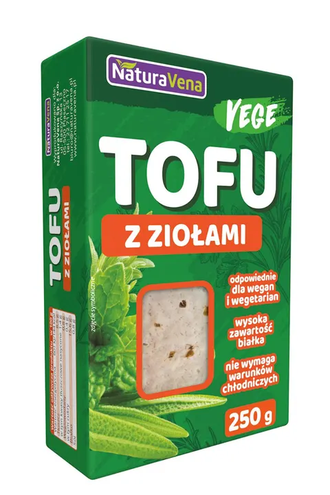 Tofu Kostka Ziołowe 250 g Naturavena