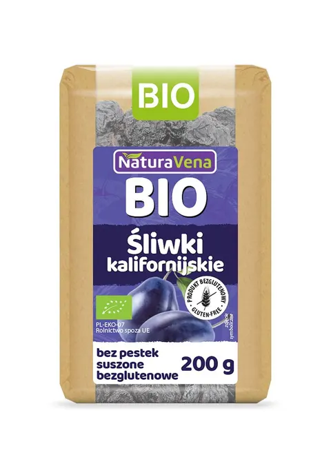 ŚLIWKI KALIFORNIJSKIE BIO 200 g - NATURAVENA
