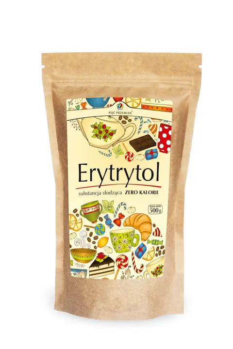 Erytrytol 500 g (Torebka Papierowa) Pięć Przemian