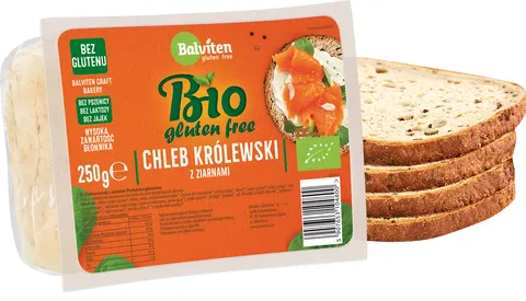 Chleb Królewski z Ziarnami Bezglutenowy BIO 250 g Balviten