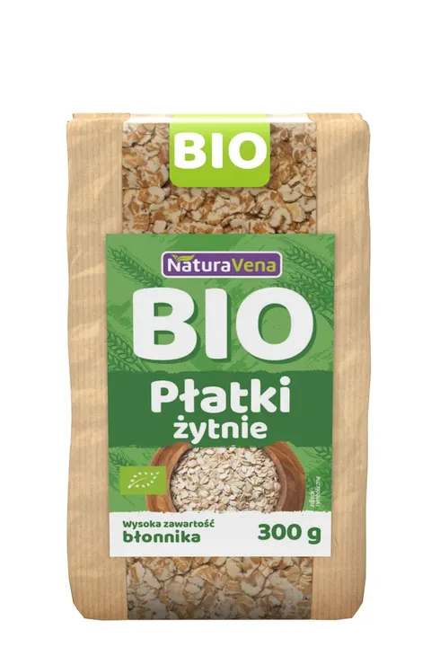 Płatki Żytnie BIO 300 g Naturavena