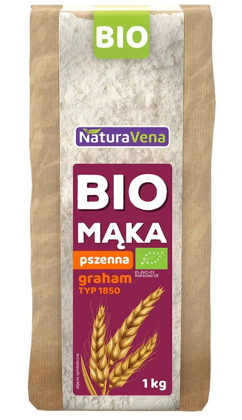 Mąka Pszenna Graham Typ 1850 BIO1 kg Naturavena