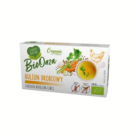 Kostka Rosołowa Drobiowa BIO 66 g Biooaza