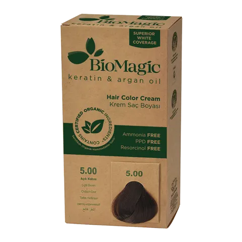 Farba do Włosów Jasny Brąz 250 g Biomagic