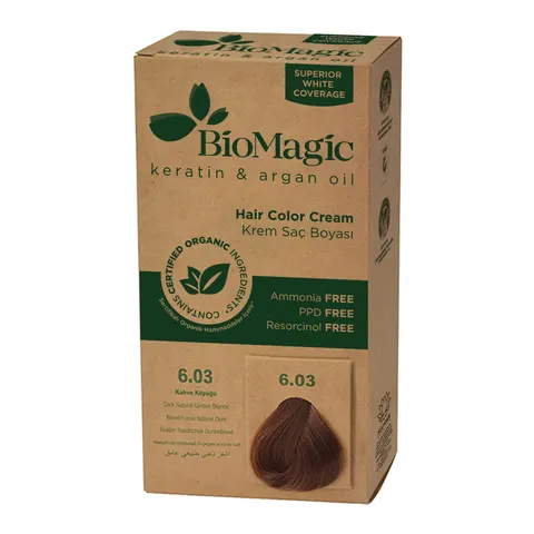 Farba do Włosów Ciemny Złoty Blond 250 g Biomagic