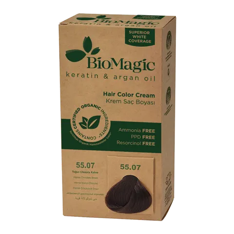Farba do Włosów Ciemny Czekoladowy Brąz 250 g Biomagic